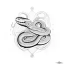 Snakes, tangle, bdsm tattoo design idea