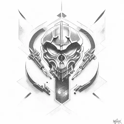 The mark of the DOOM slayer tattoo design idea
