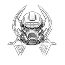 The mark of the DOOM slayer from the video game DOOM tattoo design idea