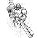 The mark of the DOOM slayer from the video game DOOM tattoo design idea