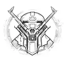 The mark of the DOOM slayer from the video game DOOM tattoo design idea