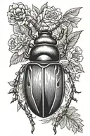june bug tattoo design idea