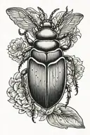 june bug tattoo design idea
