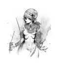 feminine boy bdsm tattoo design idea