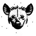hyena tattoo design idea
