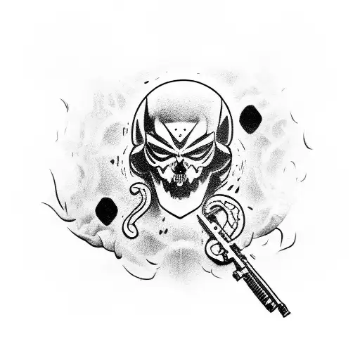 Ghost Call of duty  tattoo design idea