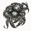 trapdoor spider tattoo design idea