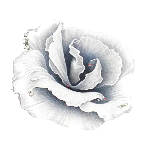 poppy, prime rose and larkspur  tattoo design idea