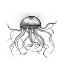 Jellyfish tattoo design idea