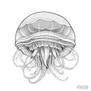 Jellyfish tattoo design idea