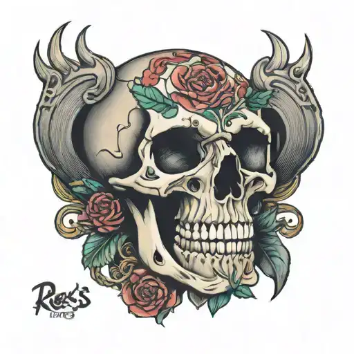 Rex's skull tattoo design idea