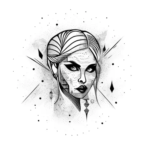 independent women tattoo design idea