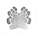 pet paw tattoo design idea