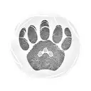 pet paw tattoo design idea