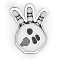 pet paw tattoo design idea