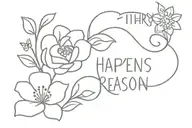 everything happens for a reason with flowers tattoo design idea