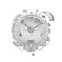 time is money tattoo design idea