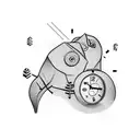 time is money tattoo design idea