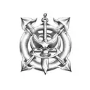 anchor sirens evil  tattoo design idea