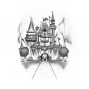 Disney haunted mansion  tattoo design idea