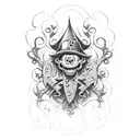 Disney haunted mansion  tattoo design idea