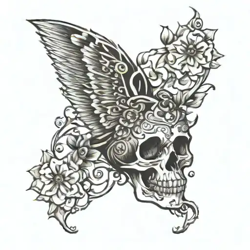 homage to the death and appreciation for the onces who's still alive  tattoo design idea