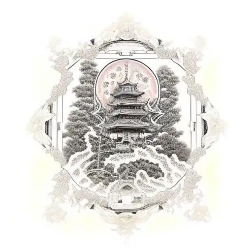 lords prayer in japanese tattoo design idea