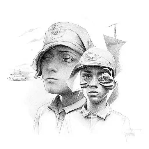 Struggling Working class kid with migration history and antifascist ideals. tattoo design idea