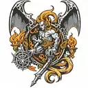 Castlevania devil forge master crest tattoo design idea