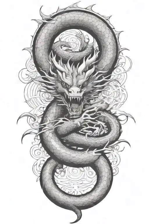 dragon tattoo design idea