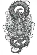 dragon tattoo design idea