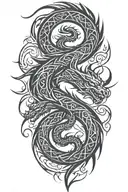 dragon tattoo design idea