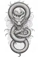 dragon tattoo design idea