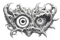 Inner Demons trapped inside tattoo design idea