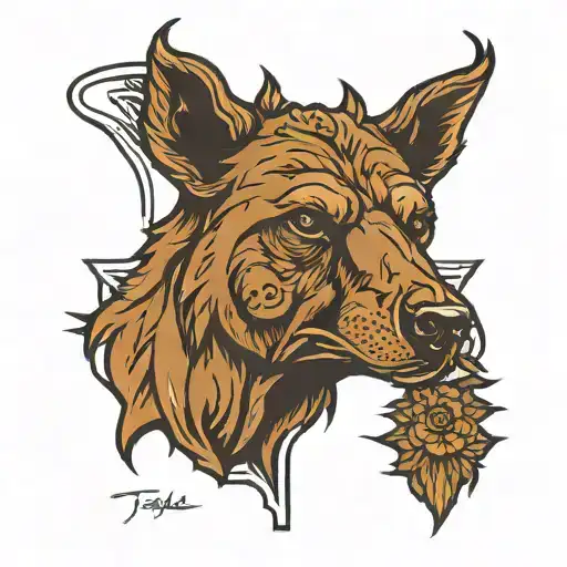texas state outline merging with California bear outline  tattoo design idea