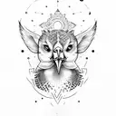 wild goose friendship tattoo design idea