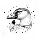 wild goose friendship tattoo design idea