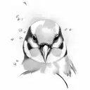 Goldfinch tattoo design idea