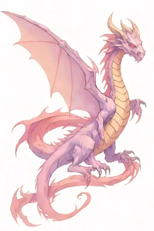 Design a tattoo that merges Dungeons & Dragons with Magic: The Gathering. At the center of the design, feature a dragon  tattoo design idea