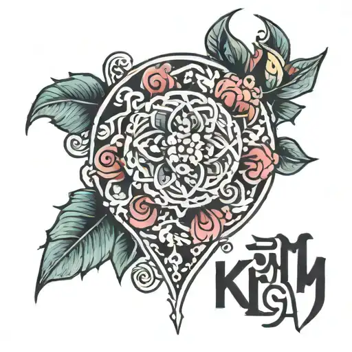 tattoo that says kim love kiyaam tattoo design idea