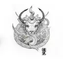 capricorn tattoo design idea