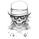 horror leprechaun tattoo design idea