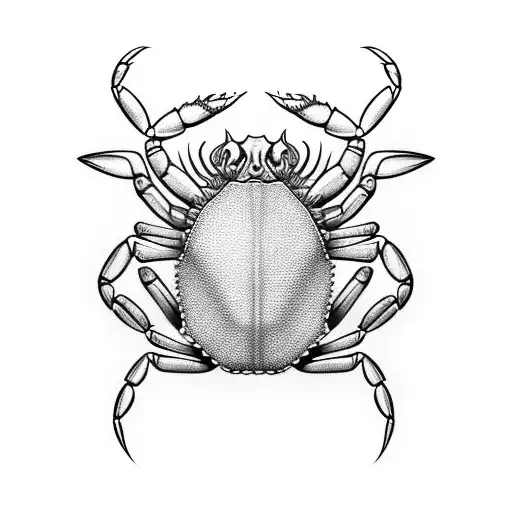 crab  tattoo design idea