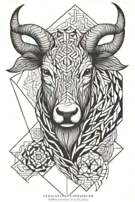 Picies, aries, taurus, sagitarrius sign tattoo design idea