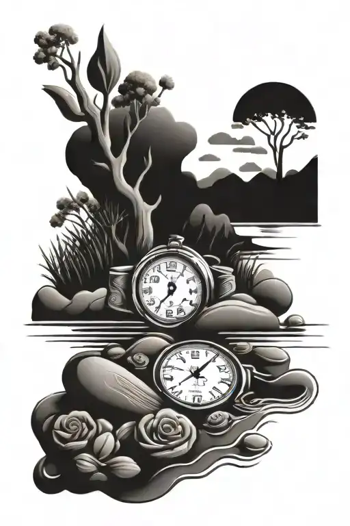 River Time puts everything tattoo design idea