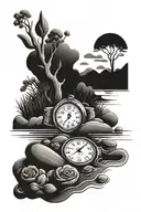 River Time puts everything tattoo design idea