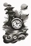 River Time puts everything tattoo design idea