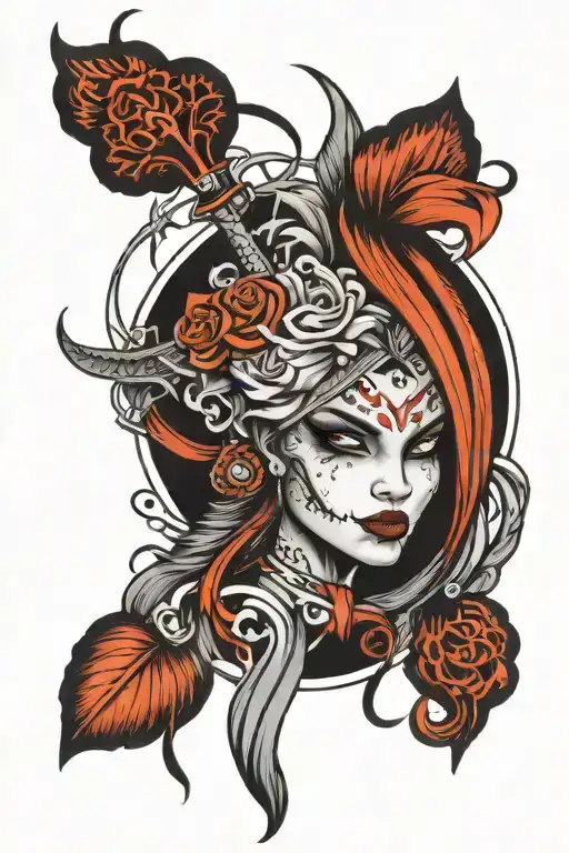 jinx from arcane tattoo design black grey tattoo tattoo design idea