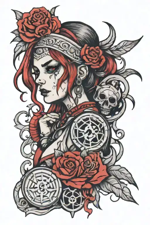 jinx from arcane edgy tattoo design tattoo design idea