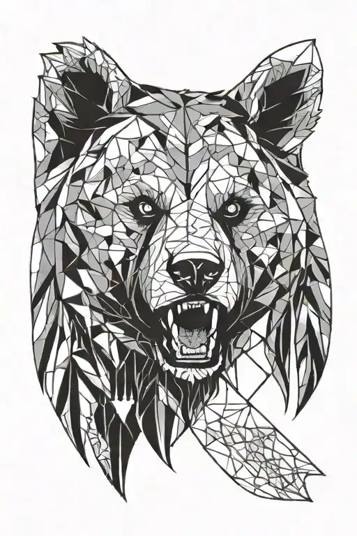 bear claw tattoo design idea